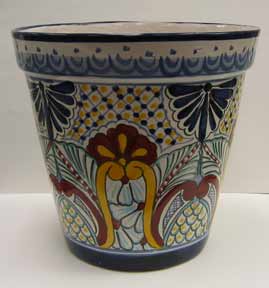 Mexican Talavera - Large Flower Pot